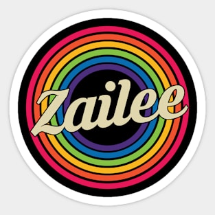 Zailee - Retro Rainbow Style Sticker